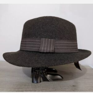 Goorin Bros Hat Maker Packable Brown Rancher Fedora Hat Size XL 100% Wool New!